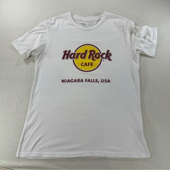 Hard Rock Cafe Other - Hard Rock Cafe Logo Niagara Falls White Tee The Original Tee Sz M 100% Cotton